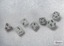Polyhedral 7-Dice Set CHX27401 - Frosted Clear/Black